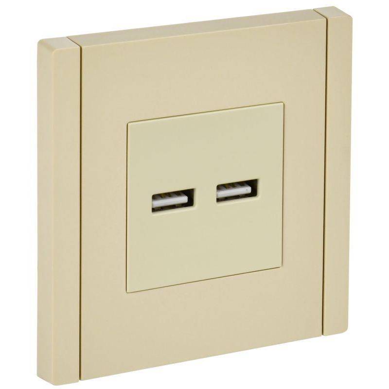 FORTE&PIANO Розетка USB A+A 3,1А FP449 ваниль IEK