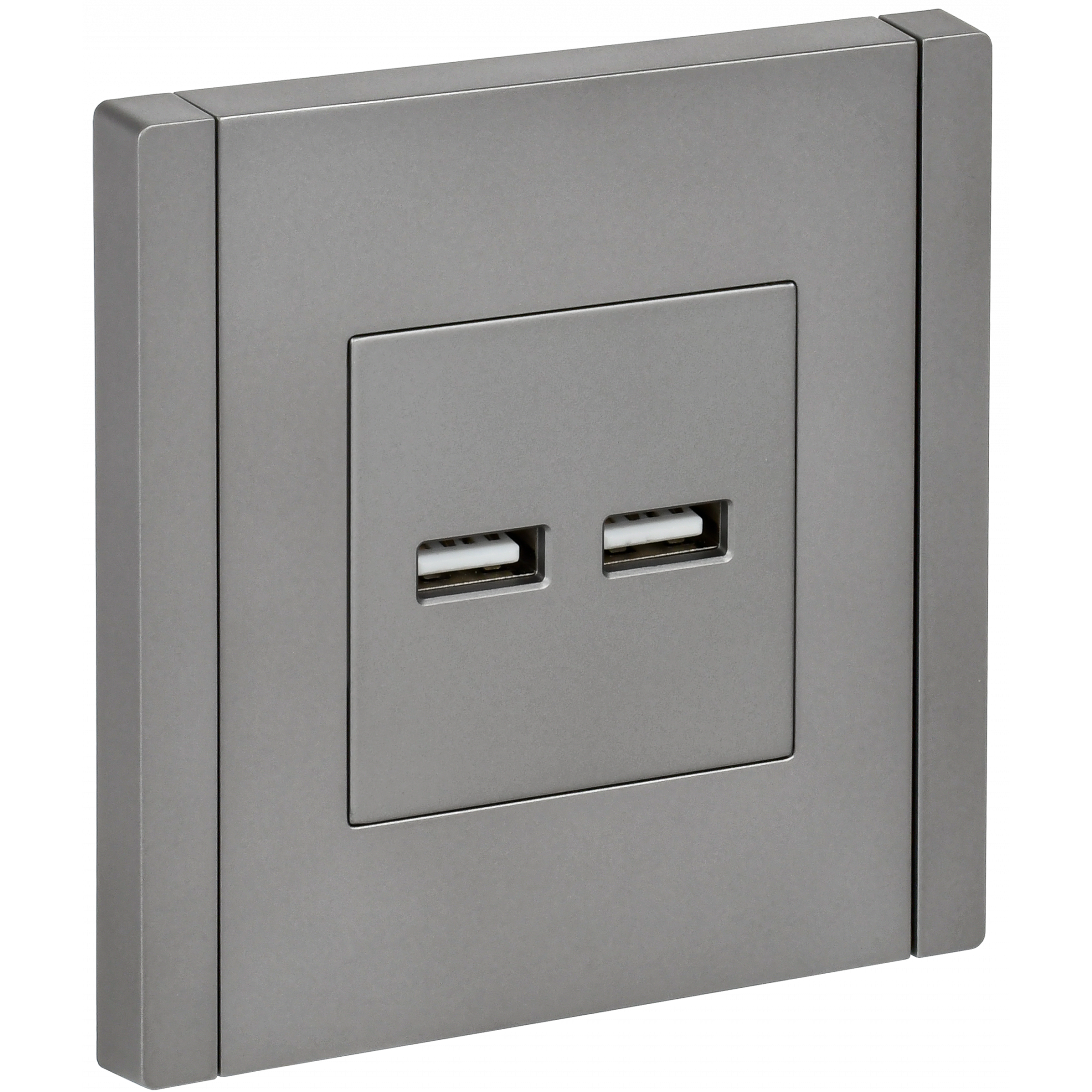 FORTE&PIANO Розетка USB A+A 3,1А FP549 сталь IEK