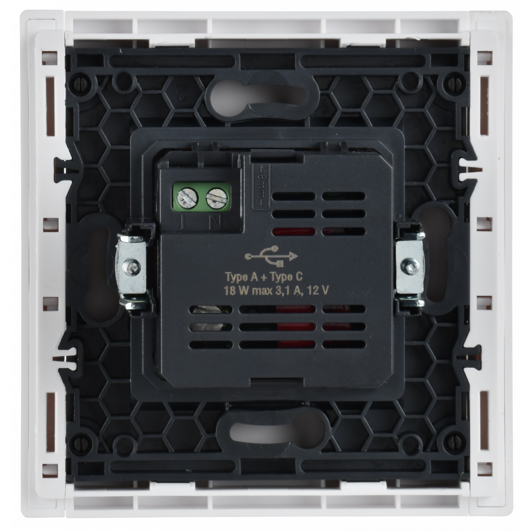 FORTE&PIANO Розетка USB A+C 18Вт FP251 белый IEK