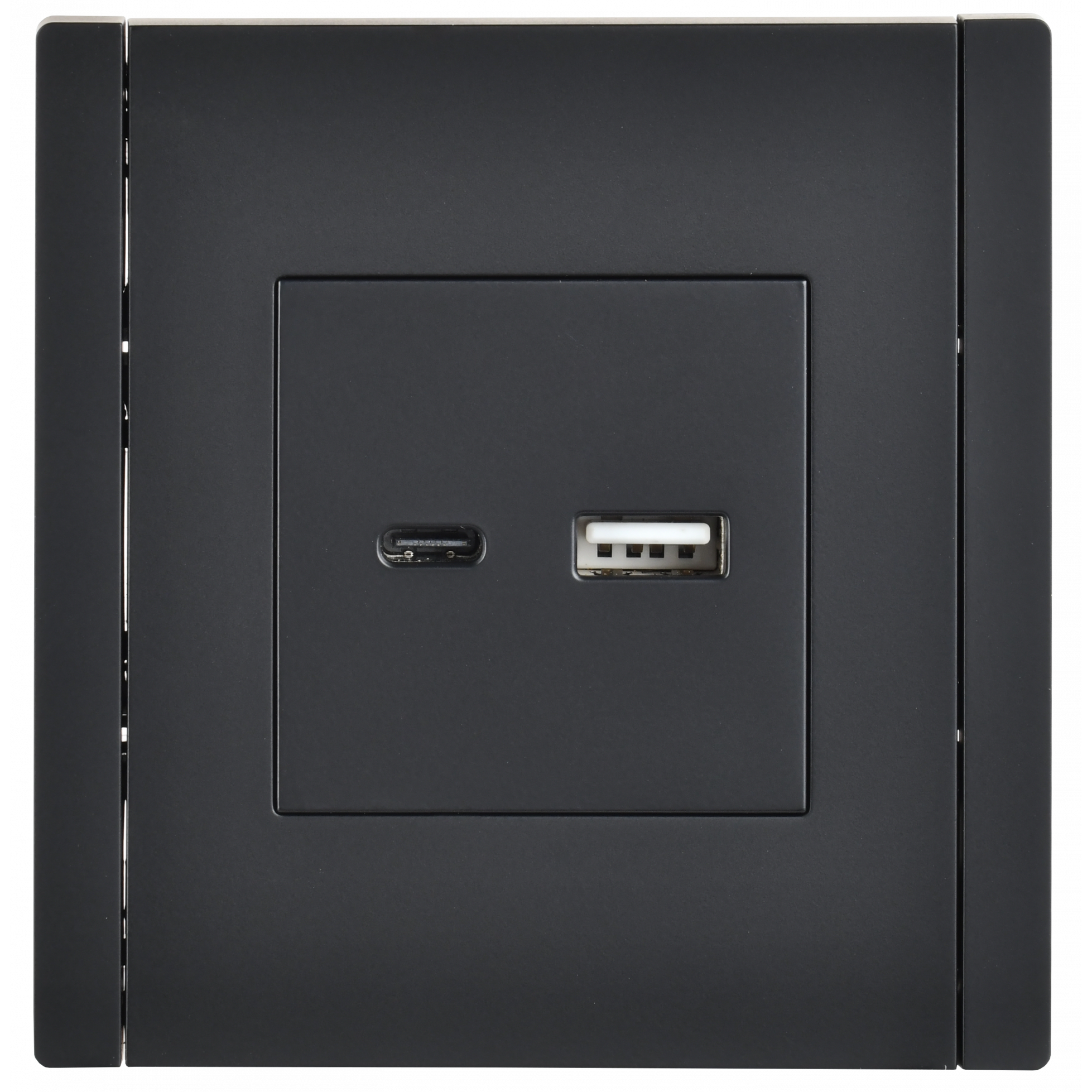 FORTE&PIANO Розетка USB A+C 18Вт FP151 черный IEK