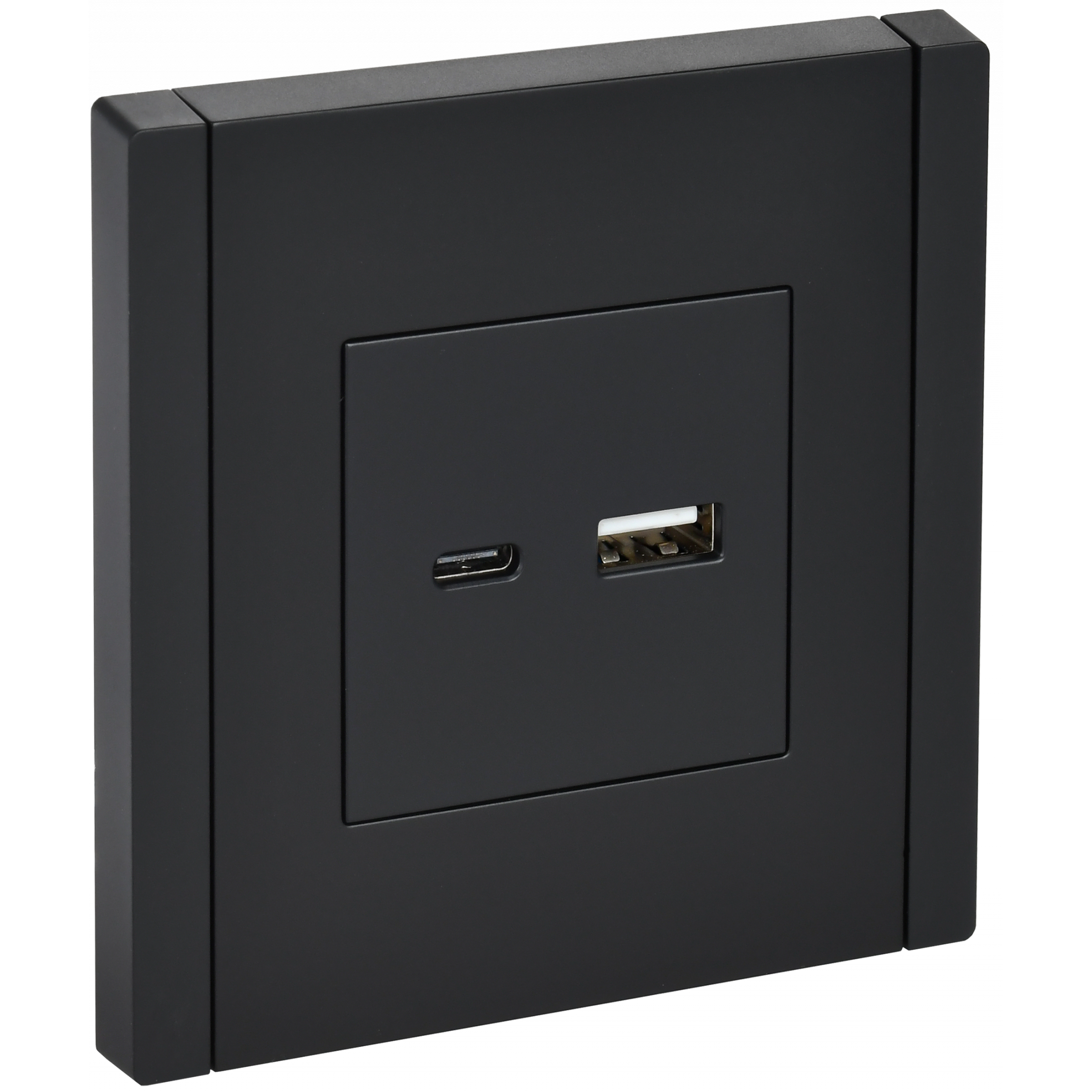 FORTE&PIANO Розетка USB A+C 18Вт FP151 черный IEK