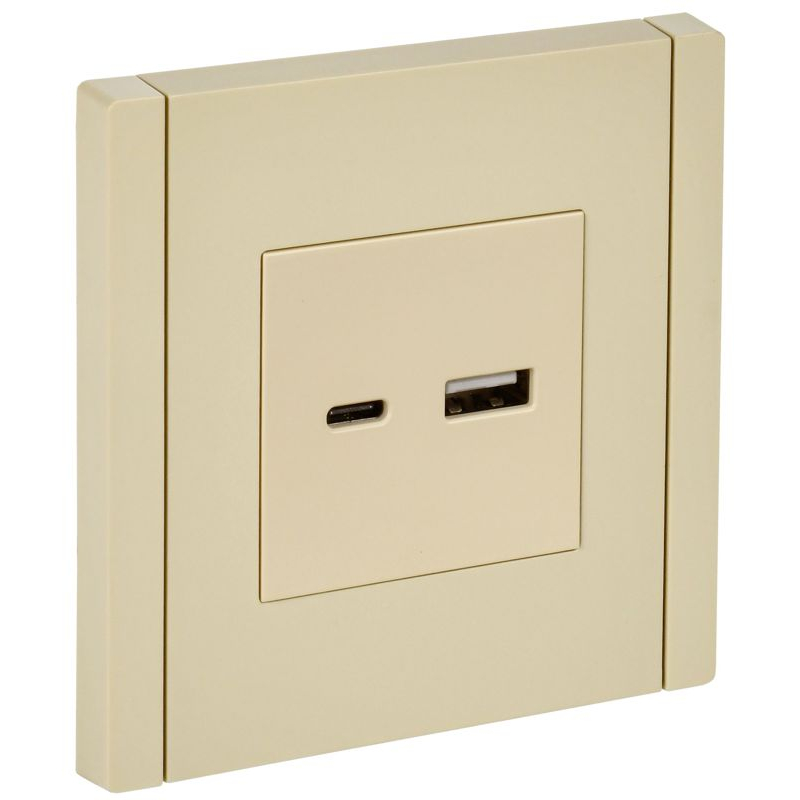 FORTE&PIANO Розетка USB A+C 18Вт FP451 ваниль IEK