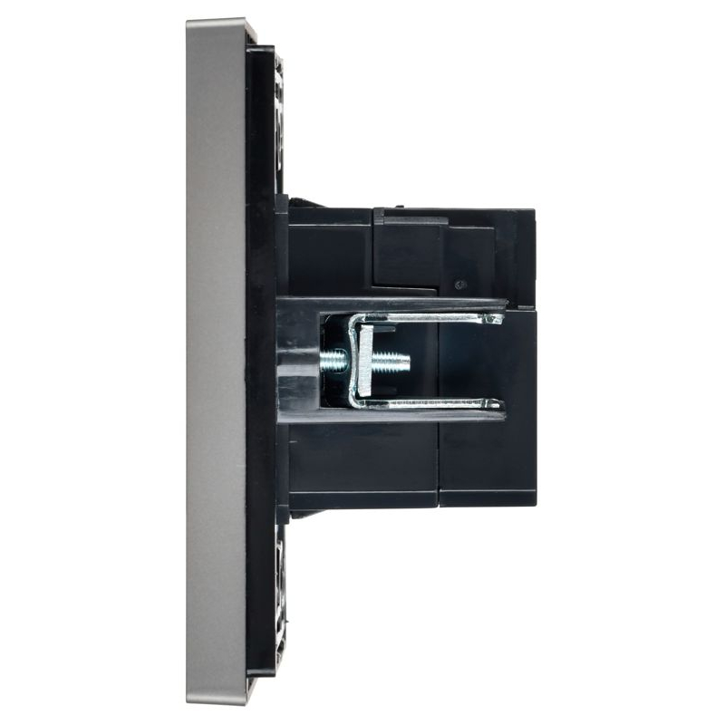 FORTE&PIANO Розетка USB A+C 18Вт FP551 сталь IEK