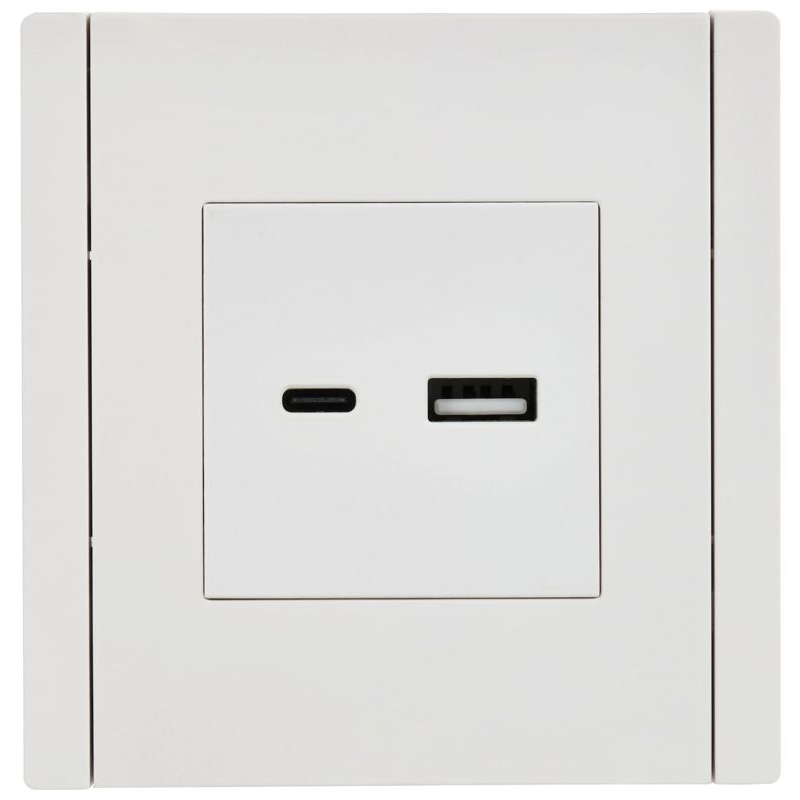 FORTE&PIANO Розетка USB A+C 3,1А FP250 белый IEK