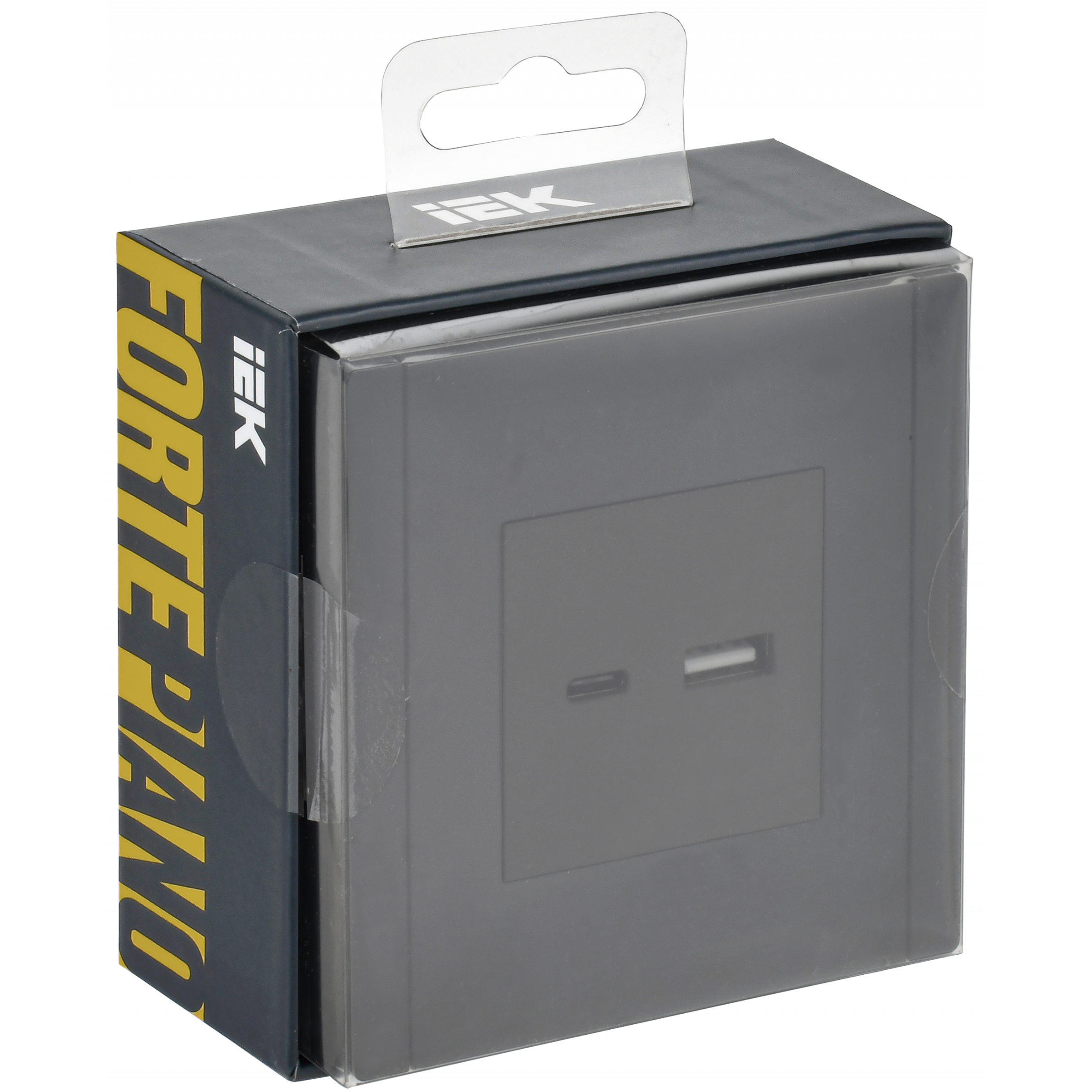 FORTE&PIANO Розетка USB A+C 3,1А FP350 серый IEK