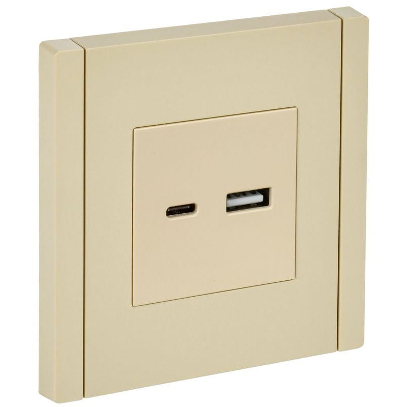 FORTE&PIANO Розетка USB A+C 3,1А FP450 ваниль IEK