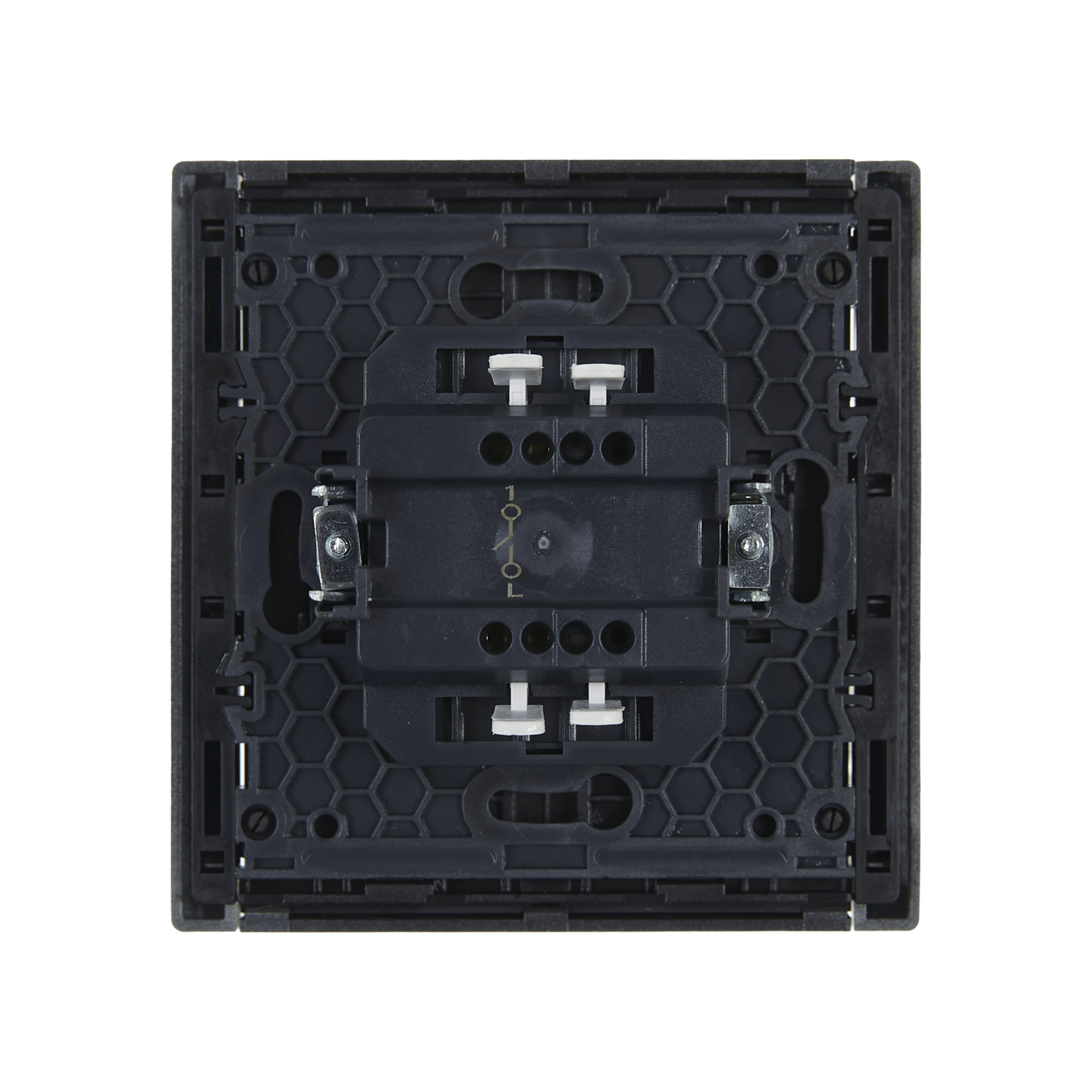 FORTE&PIANO Выключатель 1-клавишный 10А FP501 сталь IEK
