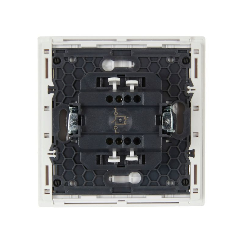 FORTE&PIANO Выключатель 1-клавишный с индикацией 10А FP202 белый IEK