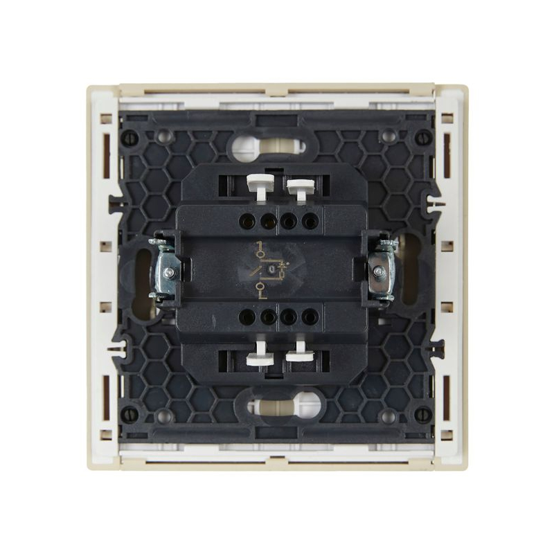 FORTE&PIANO Выключатель 1-клавишный с индикацией 10А FP402 ваниль IEK