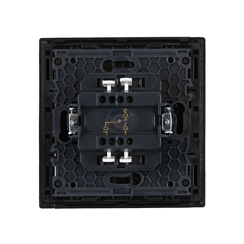 FORTE&PIANO Выключатель 1-клавишный проходной 10А FP103 черный IEK