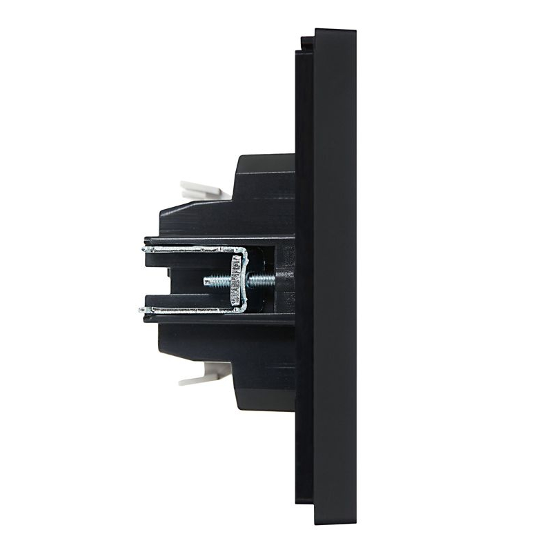 FORTE&PIANO Выключатель 1-клавишный проходной 10А FP103 черный IEK