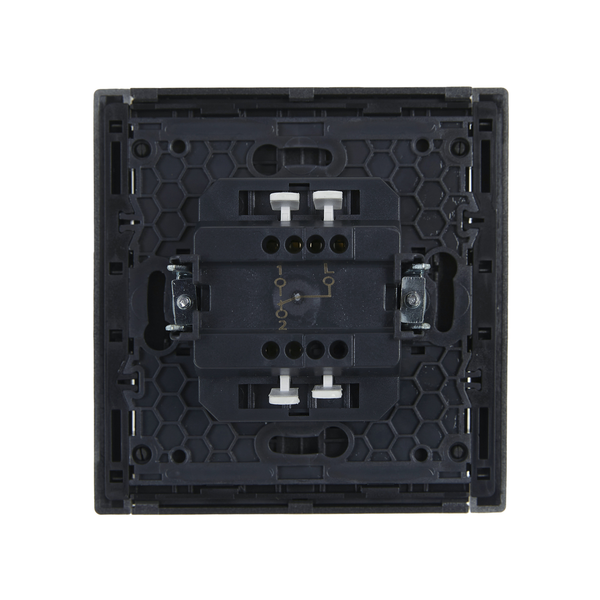 FORTE&PIANO Выключатель 1-клавишный проходной 10А FP503 сталь IEK
