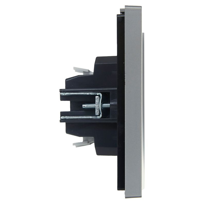 FORTE&PIANO Выключатель 1-клавишный проходной 10А FP503 сталь IEK