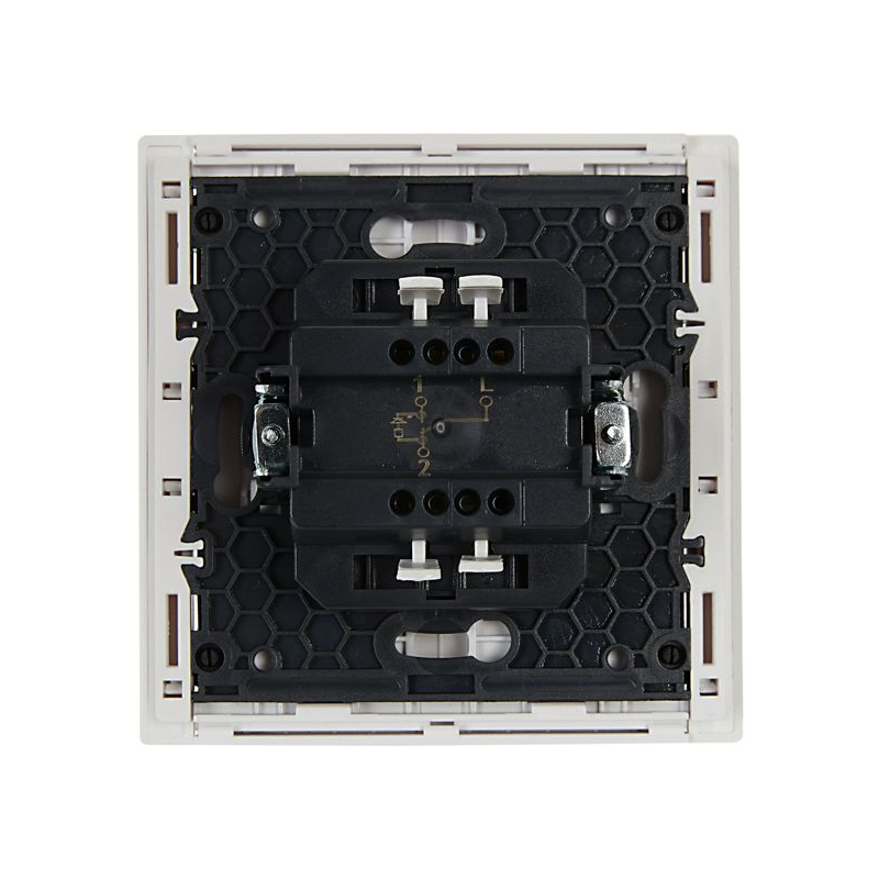 FORTE&PIANO Выключатель 1-клавишный проходной с индикацией 10А FP204 белый IEK