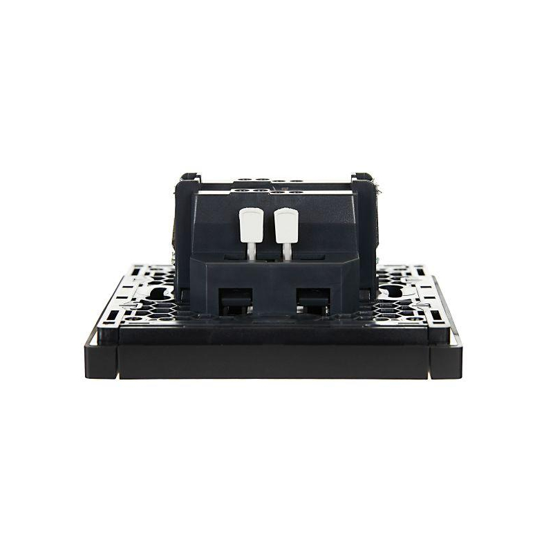 FORTE&PIANO Выключатель 1-клавишный проходной с индикацией 10А FP104 черный IEK