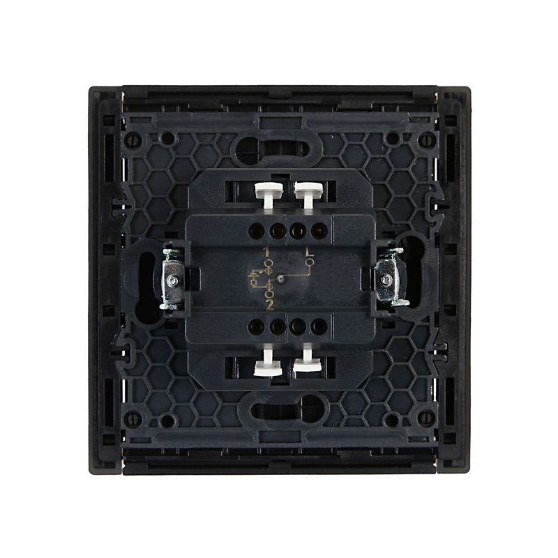 FORTE&PIANO Выключатель 1-клавишный проходной с индикацией 10А FP304 серый IEK