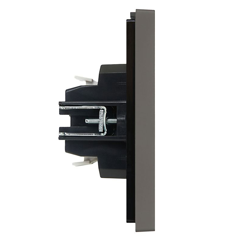 FORTE&PIANO Выключатель 1-клавишный проходной с индикацией 10А FP304 серый IEK