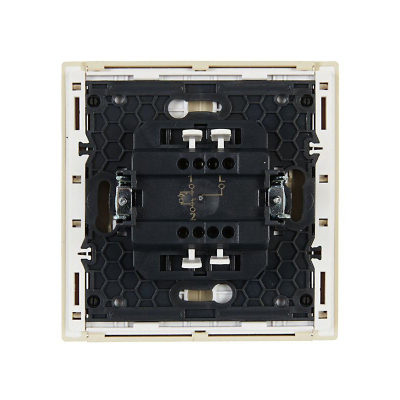 FORTE&PIANO Выключатель 1-клавишный проходной с индикацией 10А FP404 ваниль IEK