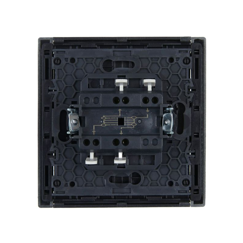 FORTE&PIANO Выключатель 1-клавишный перекрестный 10А FP512 сталь IEK