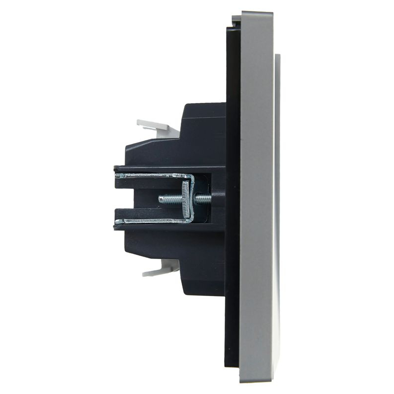 FORTE&PIANO Выключатель 1-клавишный перекрестный 10А FP512 сталь IEK