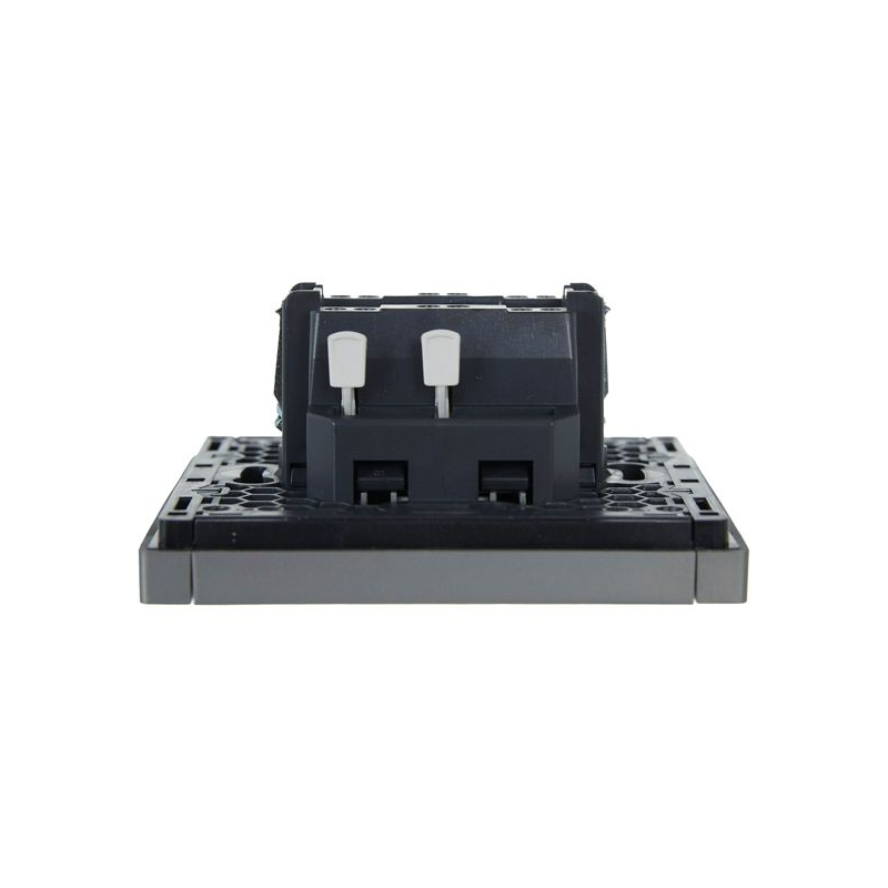 FORTE&PIANO Выключатель 1-клавишный перекрестный 10А FP512 сталь IEK