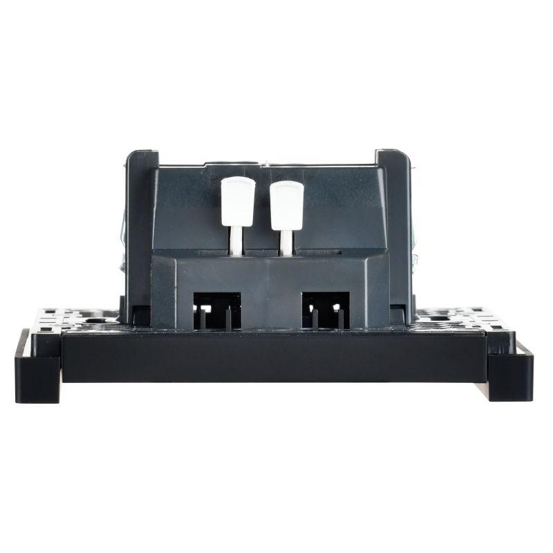 FORTE&PIANO Выключатель 1-клавишный самовозвратный 10А FP110 черный IEK