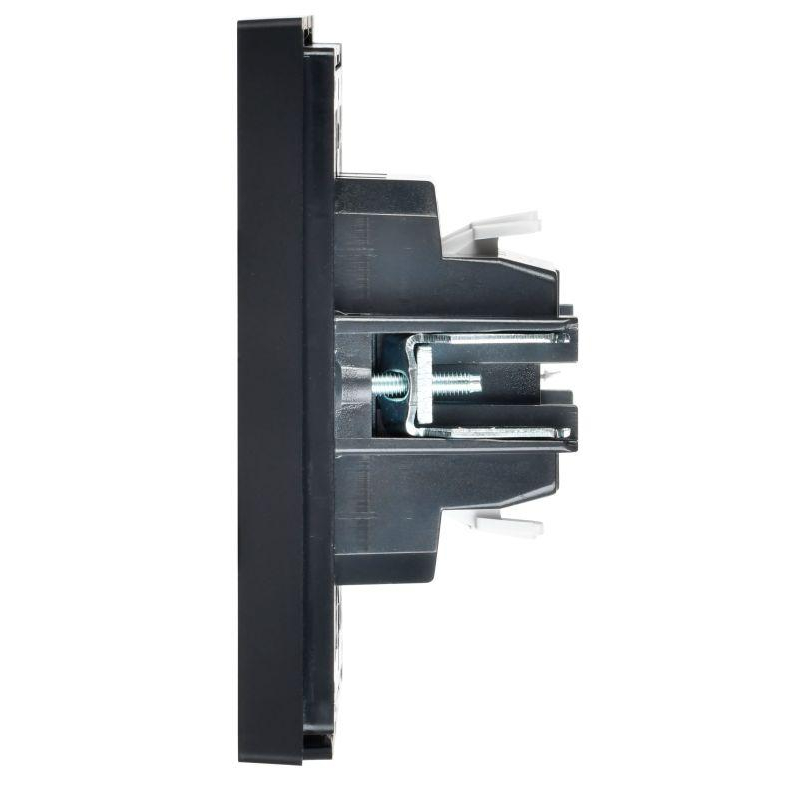 FORTE&PIANO Выключатель 1-клавишный самовозвратный 10А FP110 черный IEK