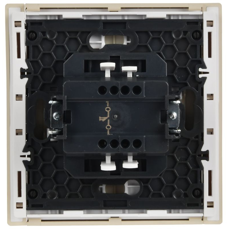 FORTE&PIANO Выключатель 1-клавишный самовозвратный 10А FP410 ваниль IEK