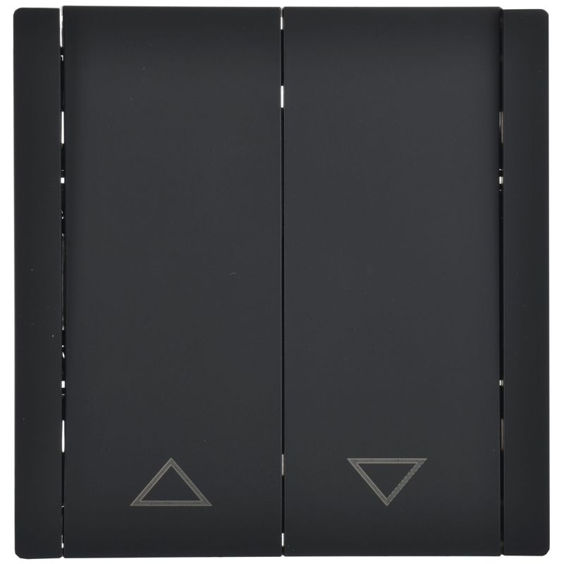 FORTE&PIANO Выключатель жалюзи 10А FP111 черный IEK