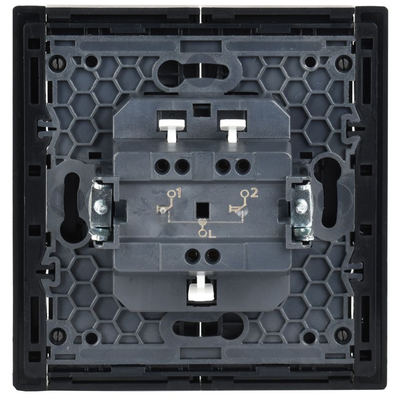 FORTE&PIANO Выключатель жалюзи 10А FP111 черный IEK