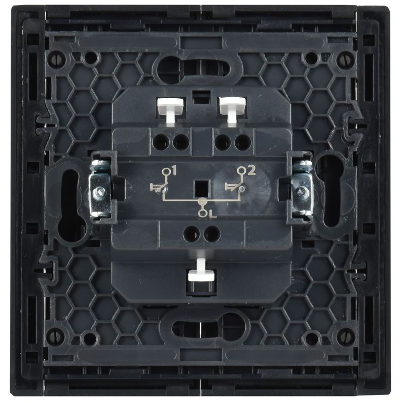 FORTE&PIANO Выключатель жалюзи 10А FP311 серый IEK