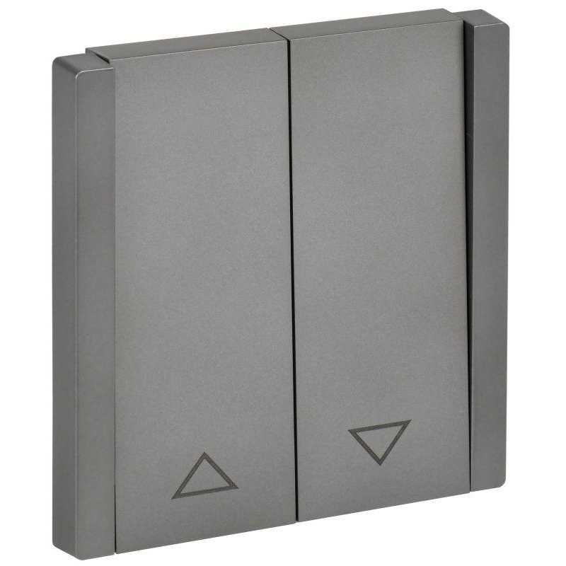 FORTE&PIANO Выключатель жалюзи 10А FP511 сталь IEK