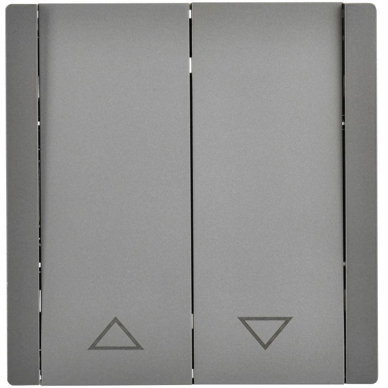 FORTE&PIANO Выключатель жалюзи 10А FP511 сталь IEK