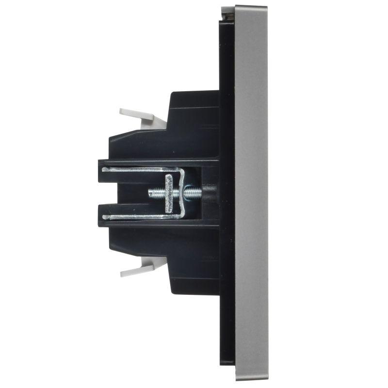 FORTE&PIANO Выключатель жалюзи 10А FP511 сталь IEK