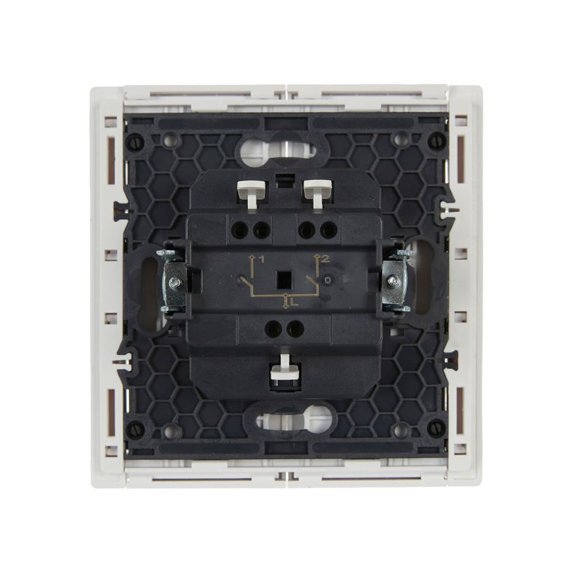 FORTE&PIANO Выключатель 2-клавишный 10А FP205 белый IEK