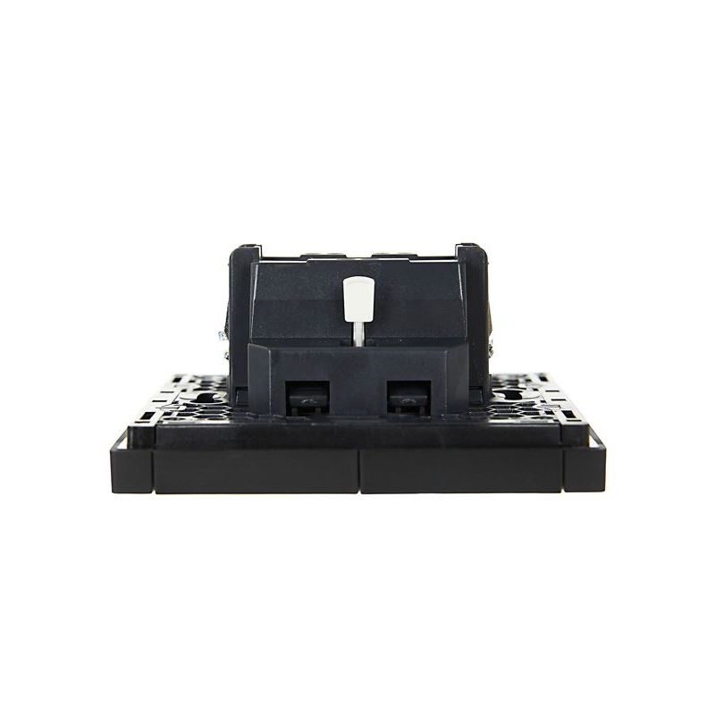 FORTE&PIANO Выключатель 2-клавишный 10А FP105 черный IEK