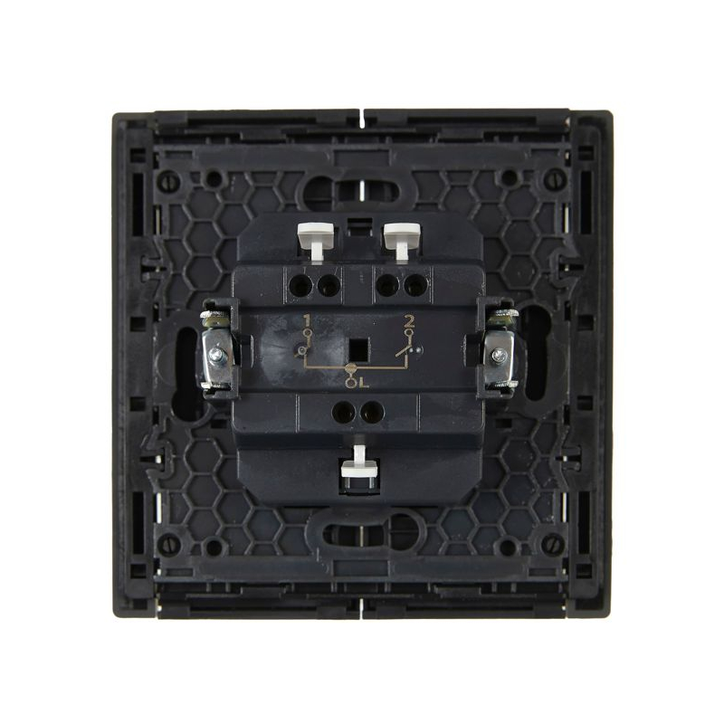 FORTE&PIANO Выключатель 2-клавишный 10А FP305 серый IEK