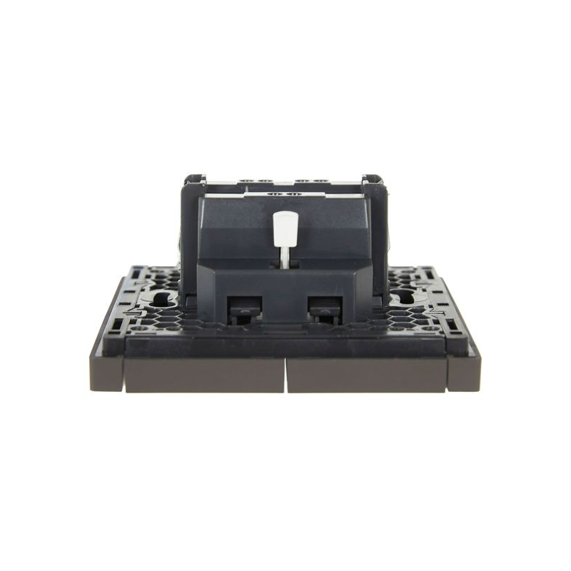 FORTE&PIANO Выключатель 2-клавишный 10А FP305 серый IEK