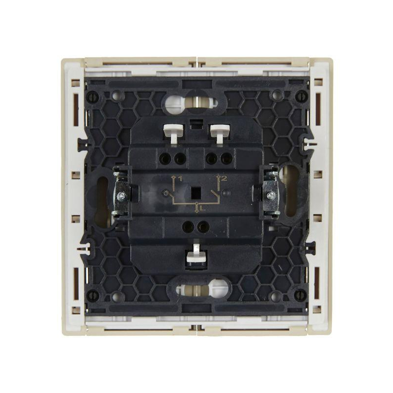 FORTE&PIANO Выключатель 2-клавишный 10А FP405 ваниль IEK