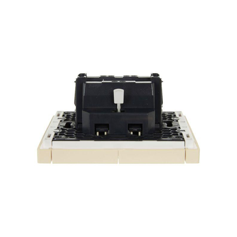 FORTE&PIANO Выключатель 2-клавишный 10А FP405 ваниль IEK