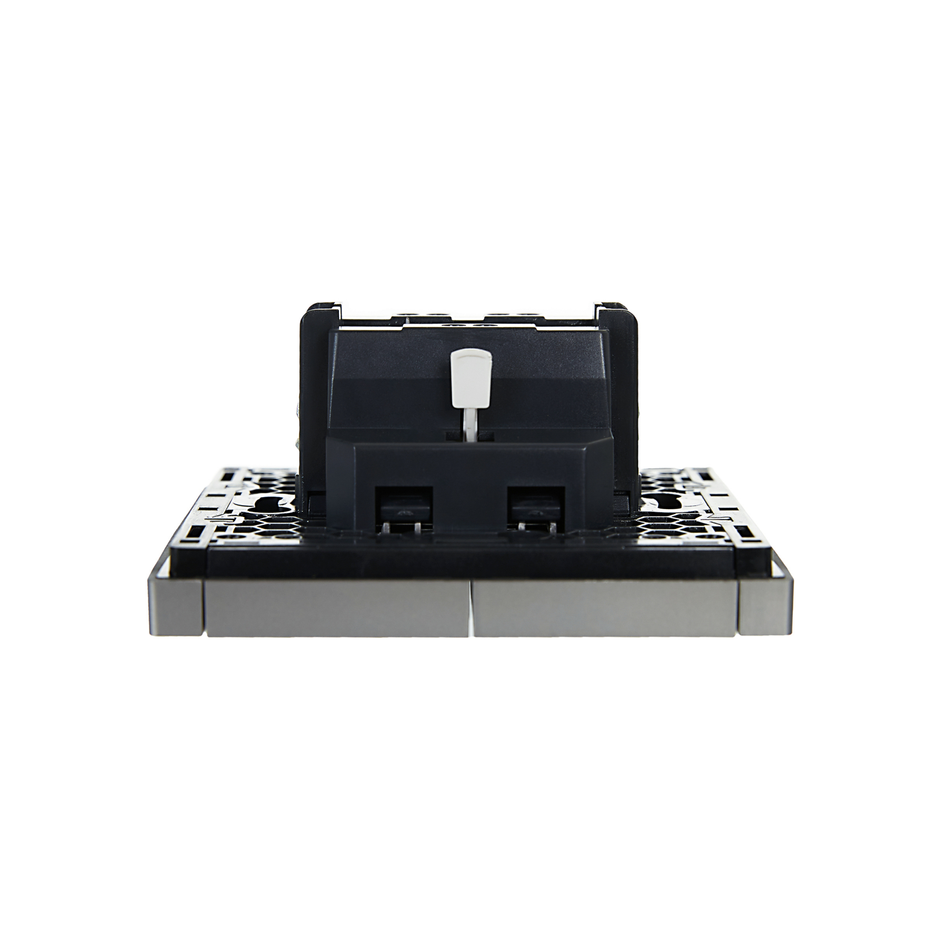 FORTE&PIANO Выключатель 2-клавишный 10А FP505 сталь IEK