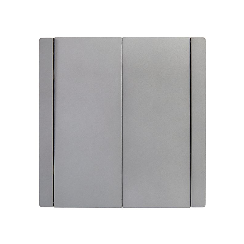 FORTE&PIANO Выключатель 2-клавишный 10А FP505 сталь IEK