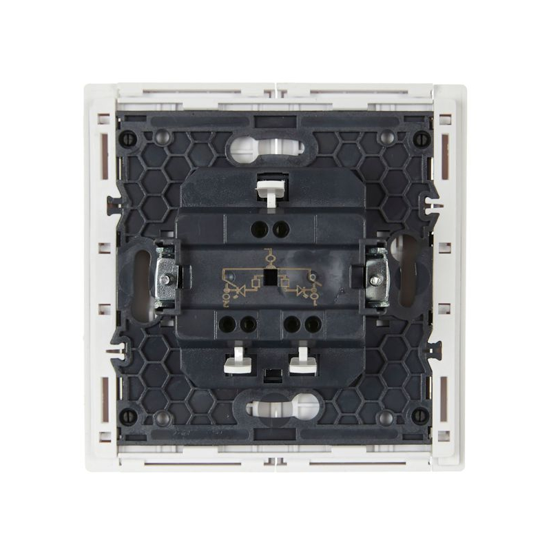 FORTE&PIANO Выключатель 2-клавишный с индикацией 10А FP206 белый IEK