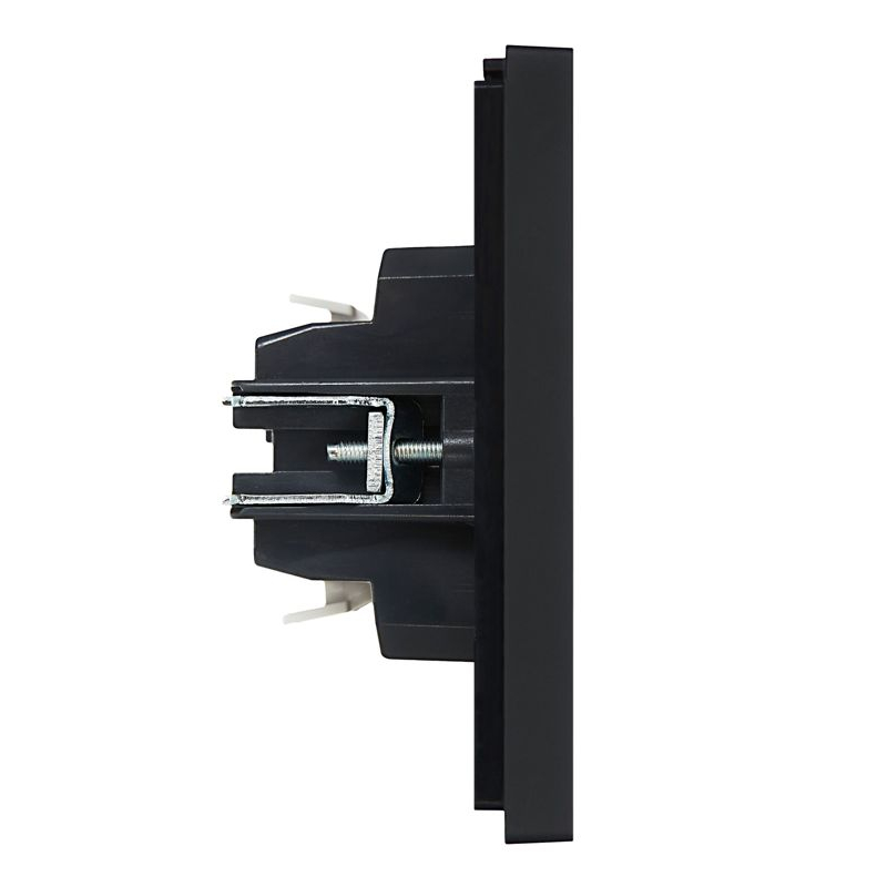 FORTE&PIANO Выключатель 2-клавишный с индикацией 10А FP106 черный IEK