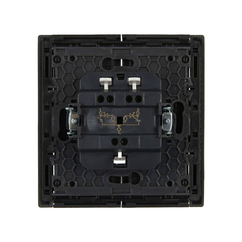 FORTE&PIANO Выключатель 2-клавишный с индикацией 10А FP306 серый IEK