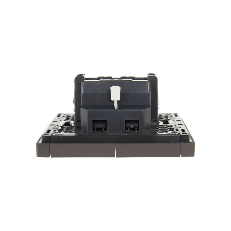 FORTE&PIANO Выключатель 2-клавишный с индикацией 10А FP306 серый IEK