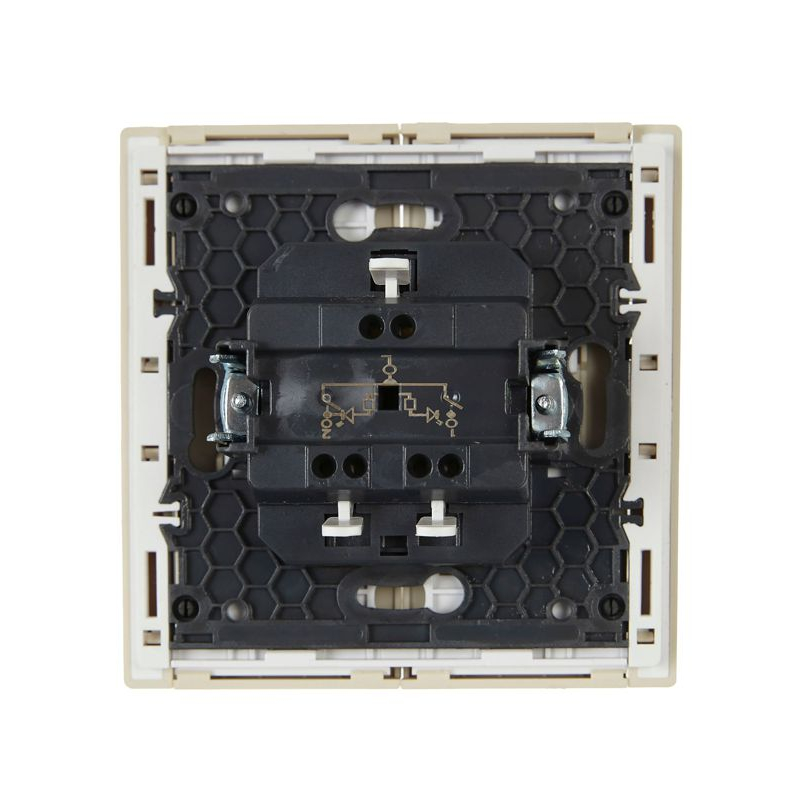 FORTE&PIANO Выключатель 2-клавишный с индикацией 10А FP406 ваниль IEK