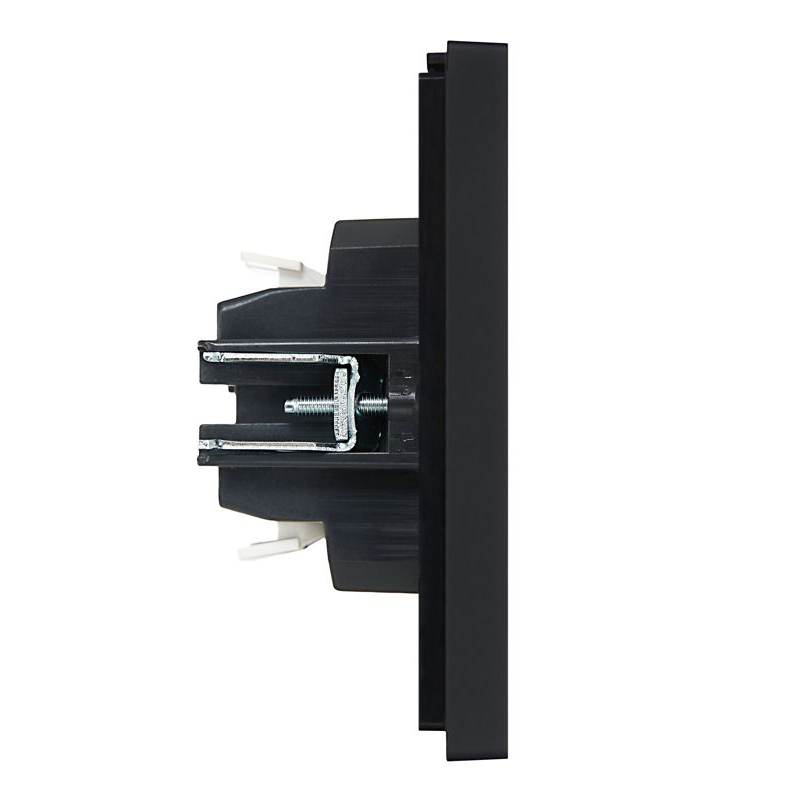 FORTE&PIANO Выключатель 2-клавишный проходной 10А FP107 черный IEK