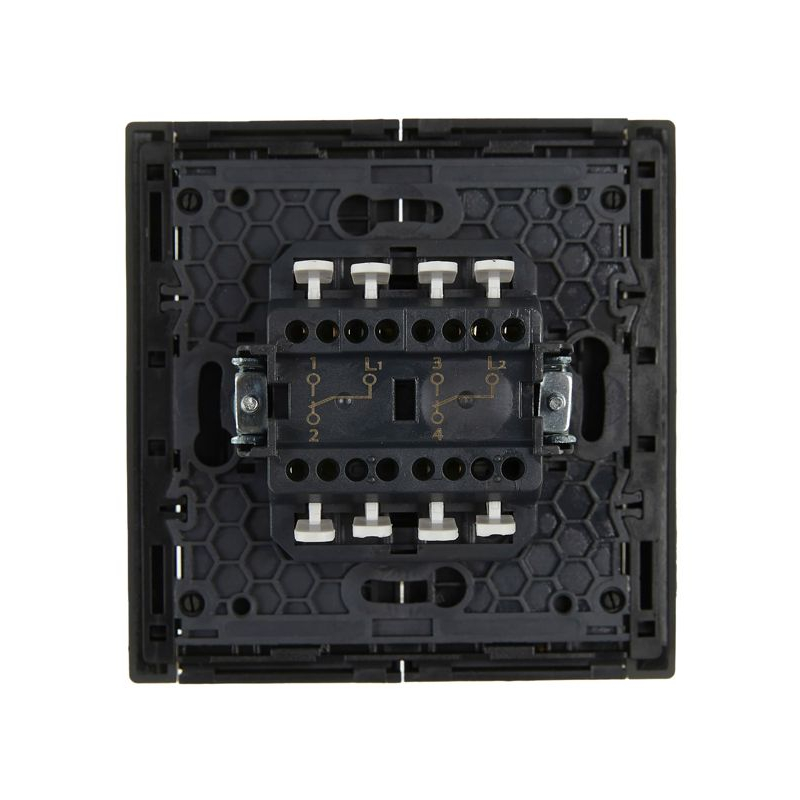 FORTE&PIANO Выключатель 2-клавишный проходной 10А FP307 серый IEK