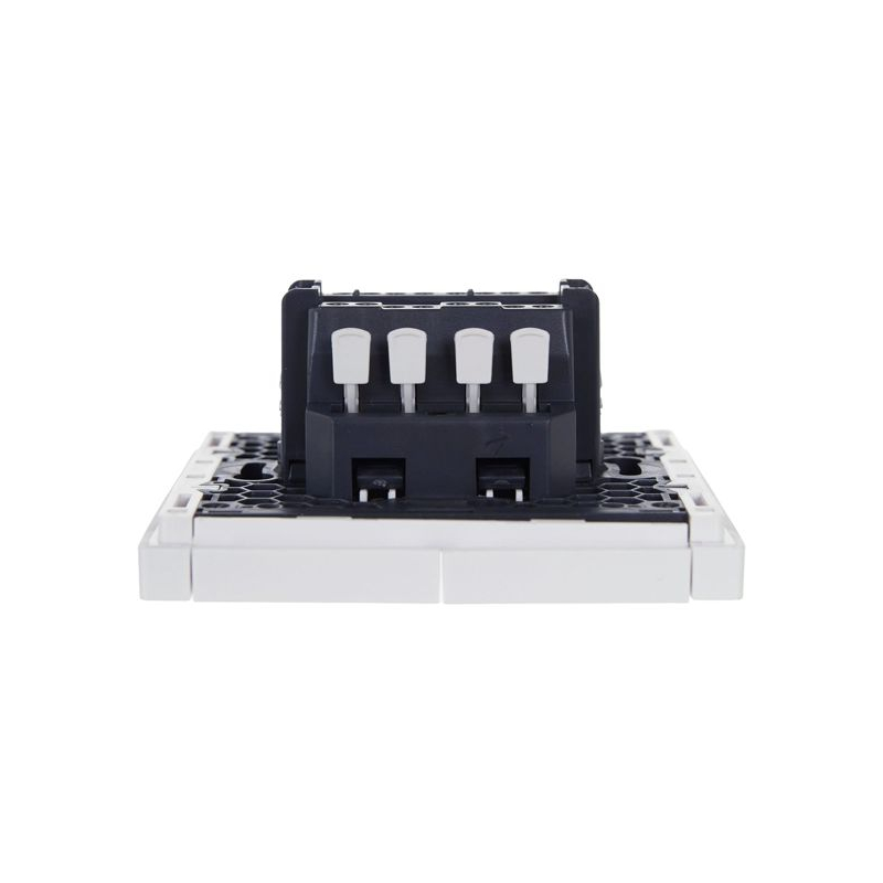 FORTE&PIANO Выключатель 2-клавишный проходной с индикацией 10А FP208 белый IEK